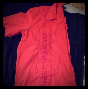 VINTAGE MENS TropiCool Guayabera Shirt AKA Blair